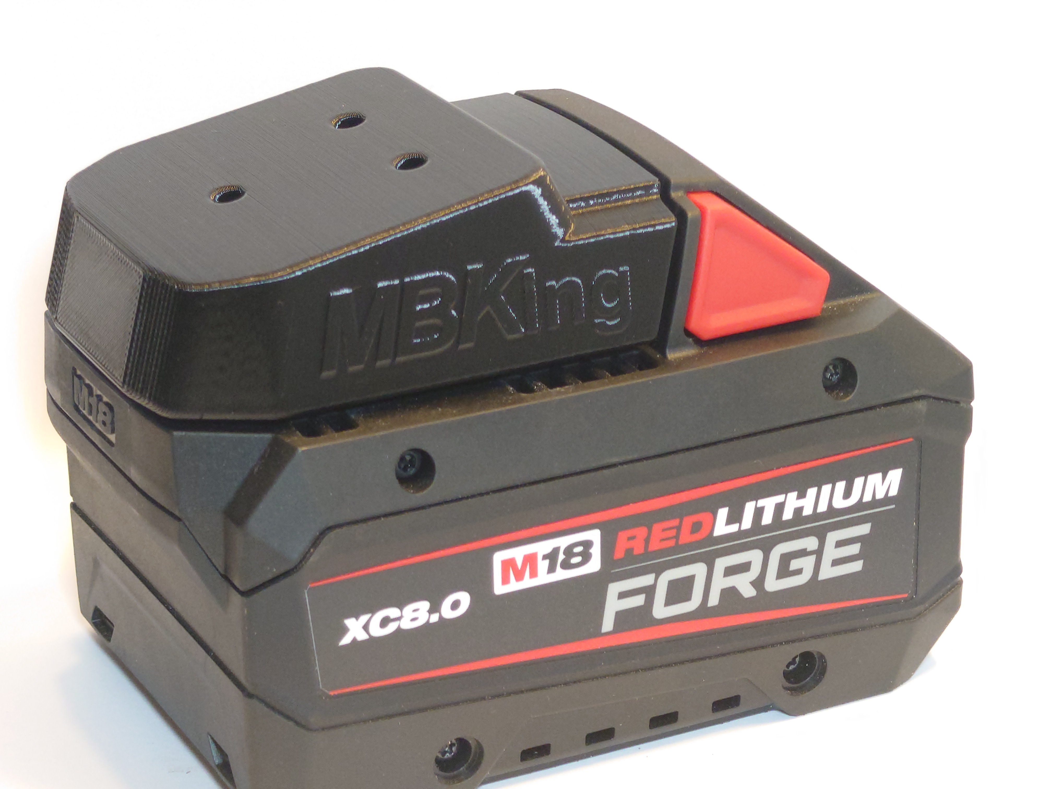 M18 Battery Holder — Covered Terminal Protection