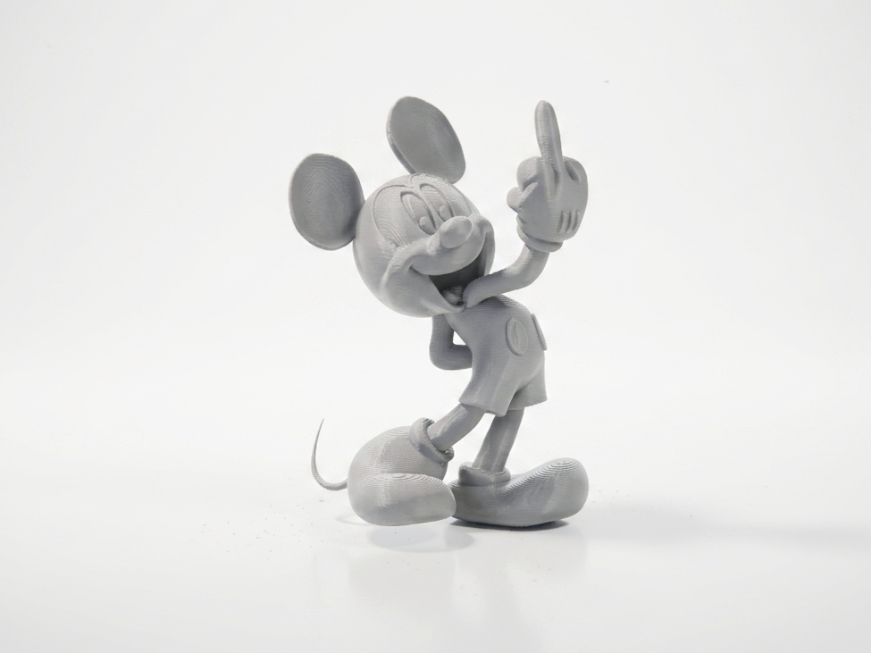 Mickey Mouse Middle Finger Figurine 3D Printable