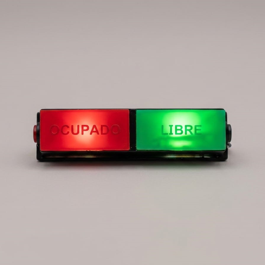 SEÑALIZACION PORTATIL LUMINOSA DE OCUPADO/LIBRE
