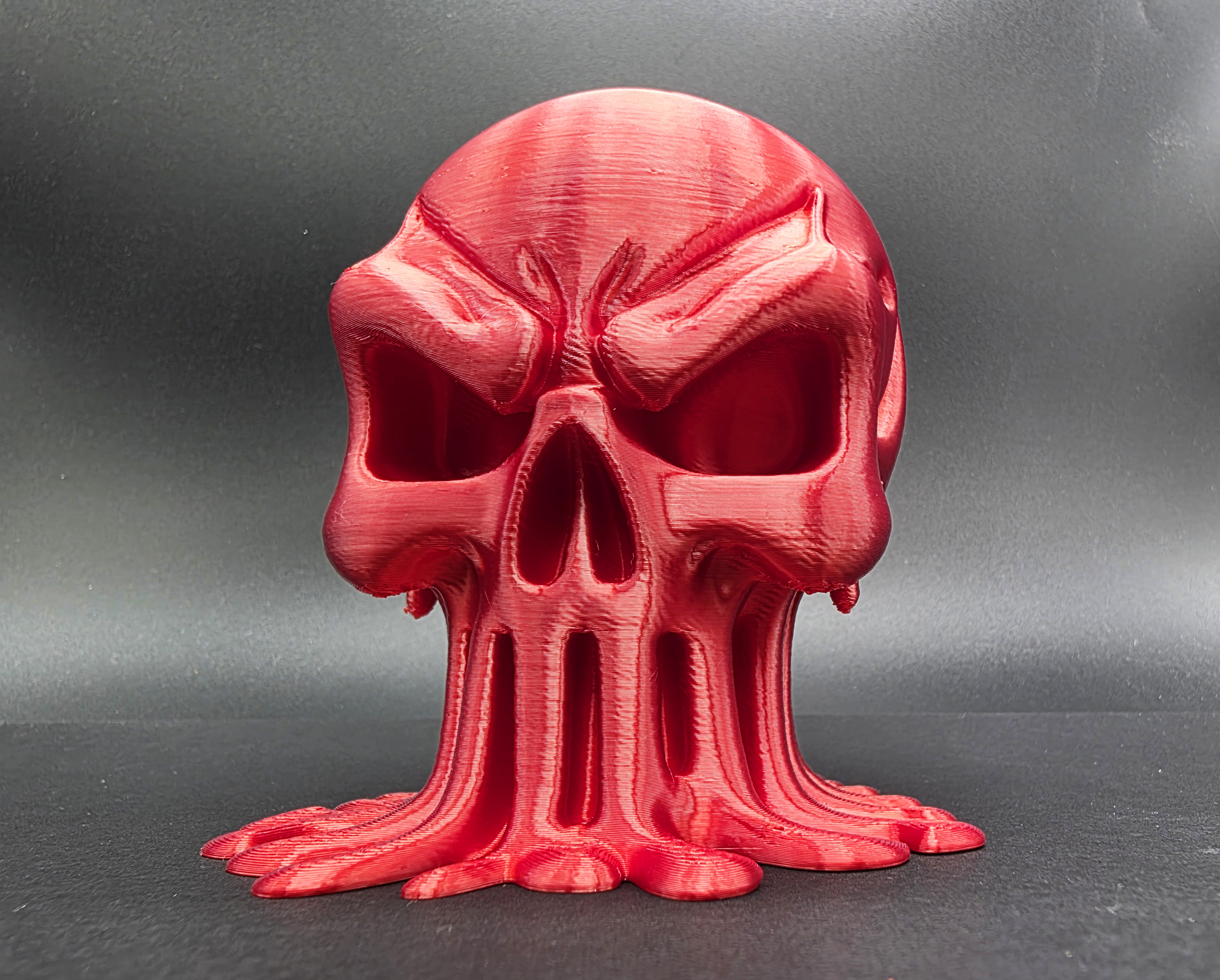 Melting Punisher Skull