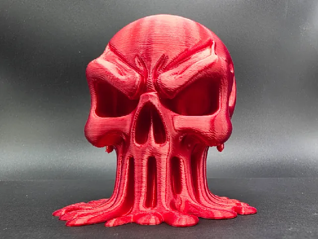 Melting Punisher Skull