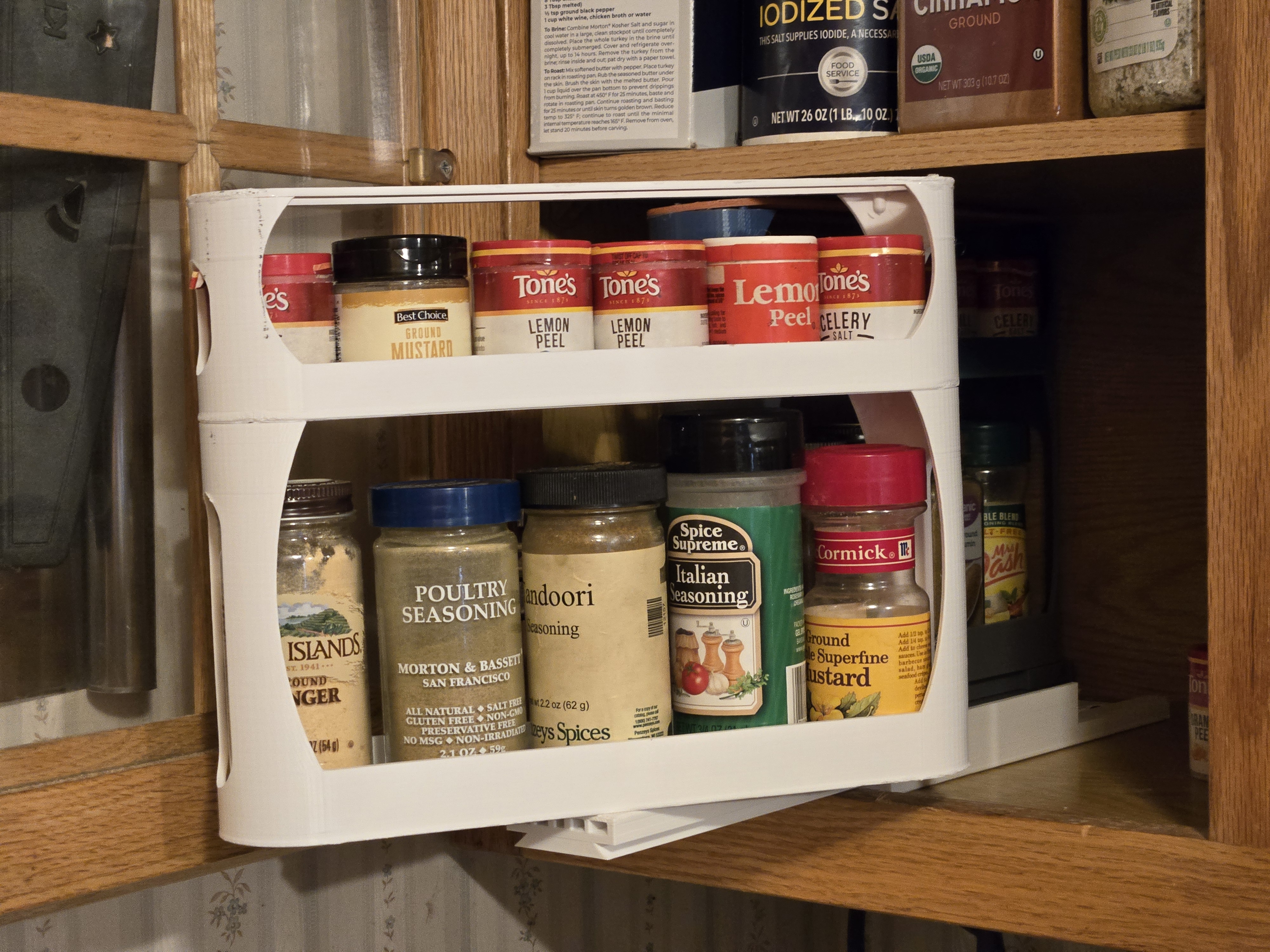 Front-load Sliding Spice Rack