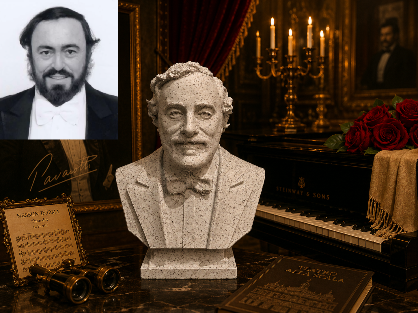 Luciano Pavarotti – Bust