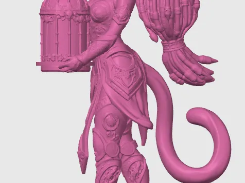 Persian cat-girl figurine 1