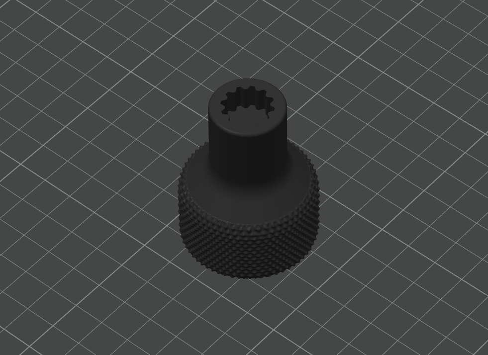 Starbucks Cold Foam Gear Driver (Knurled Version) 3D model