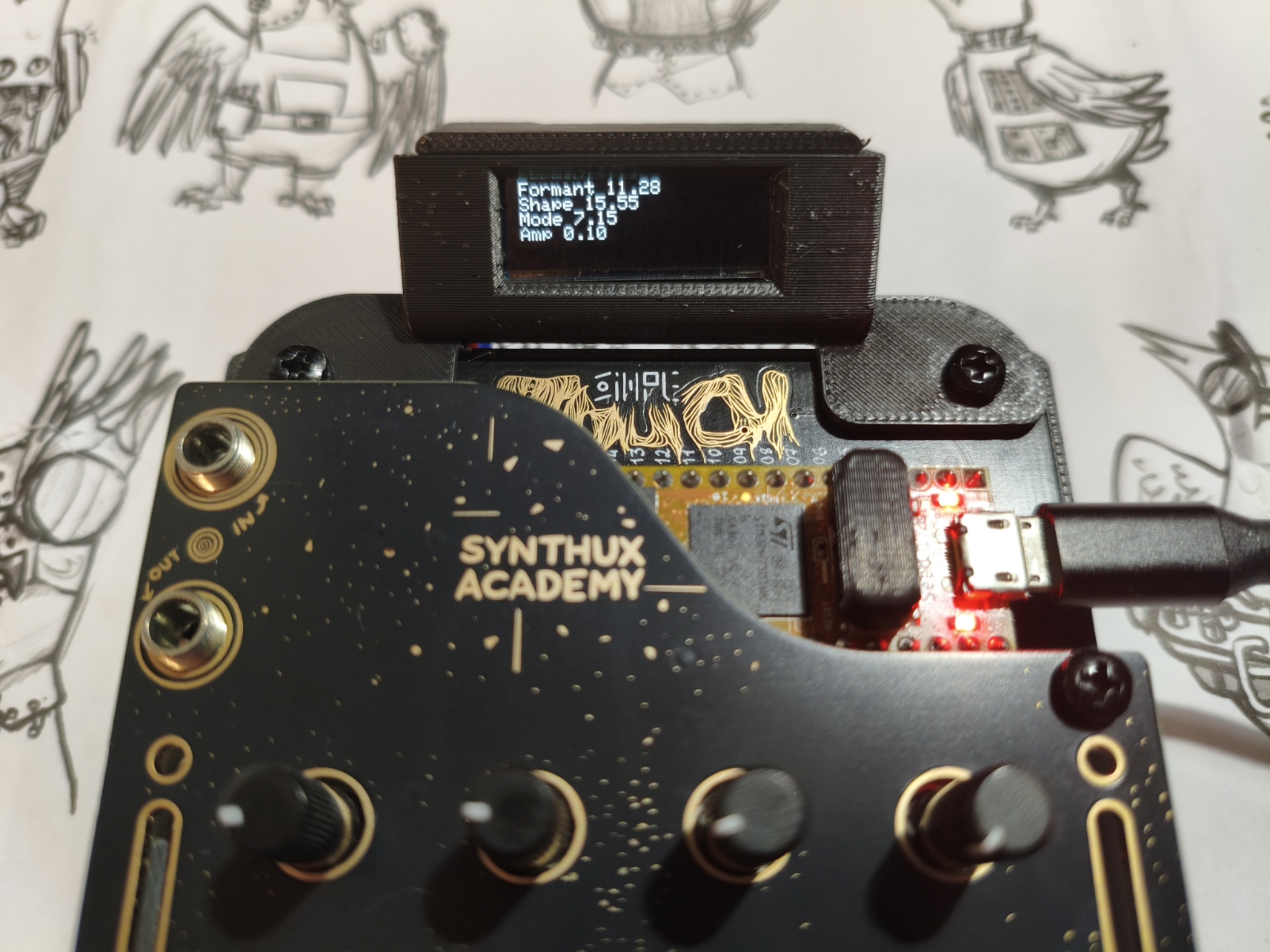 Synthux Touch 2 Display Mode (SSD1306)