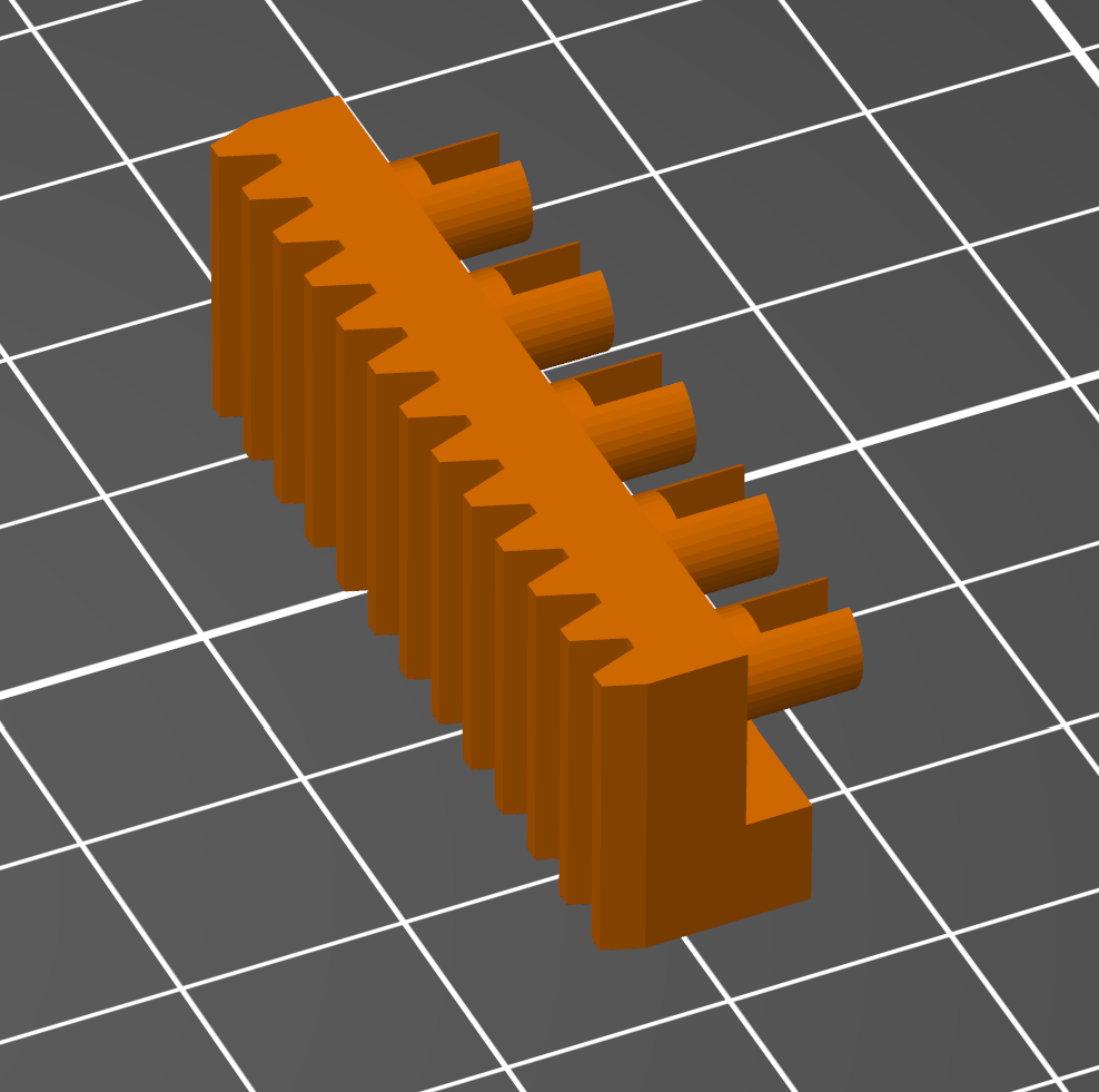 LEGO Compatible Servo Steering Rack, 24 tooth, 0.5 Mod 20PA