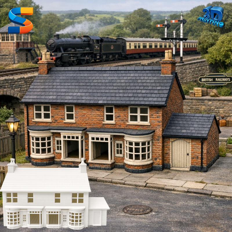 Victorian Shops Brick double front building for model railways