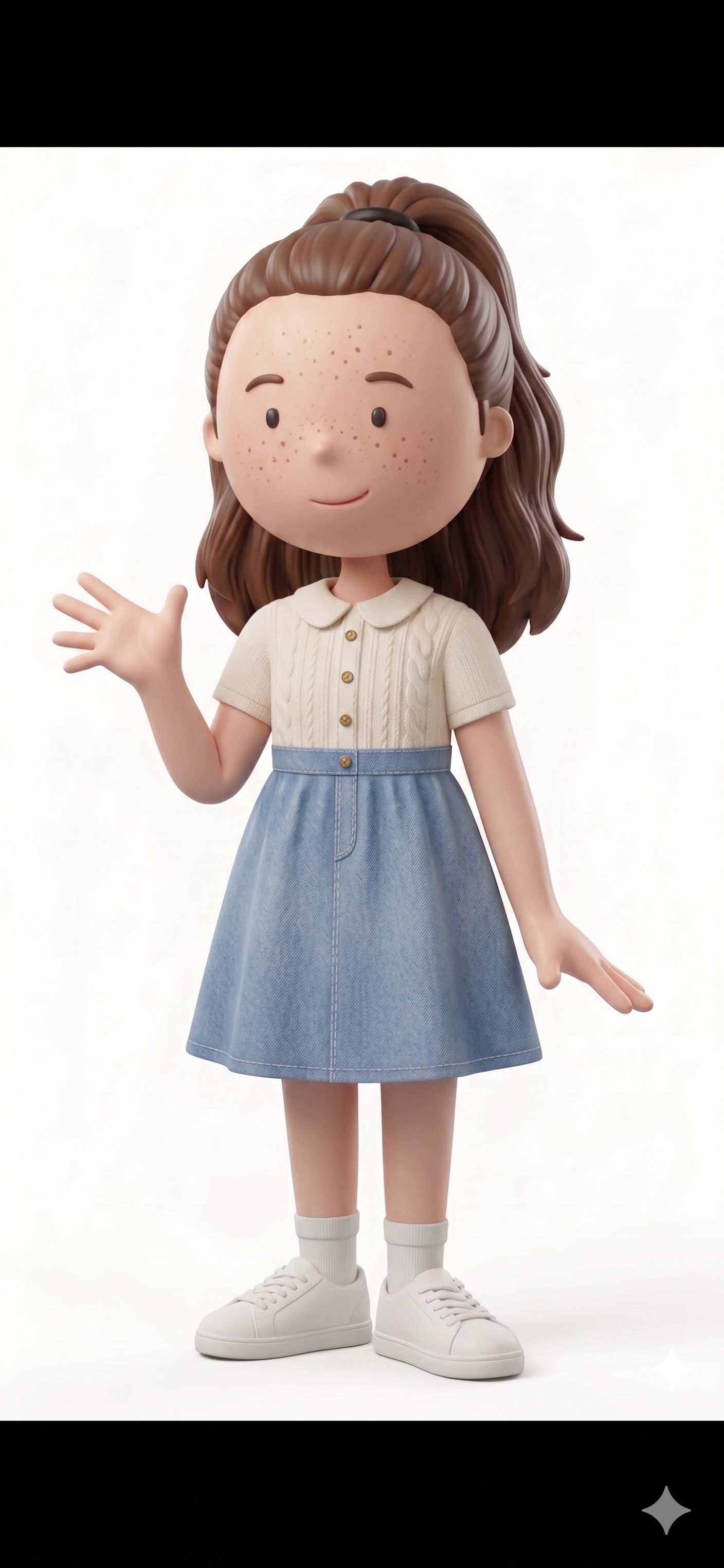 Jules - Half-Up Freckled Joy