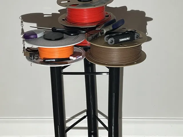 Side Table with Spool Top