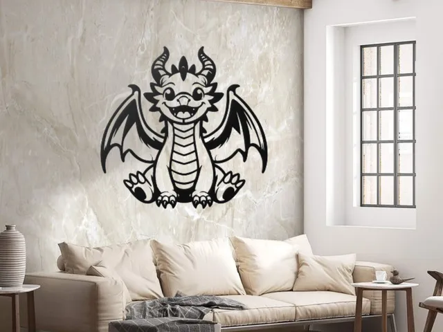 WallArt - Baby Dragon 001