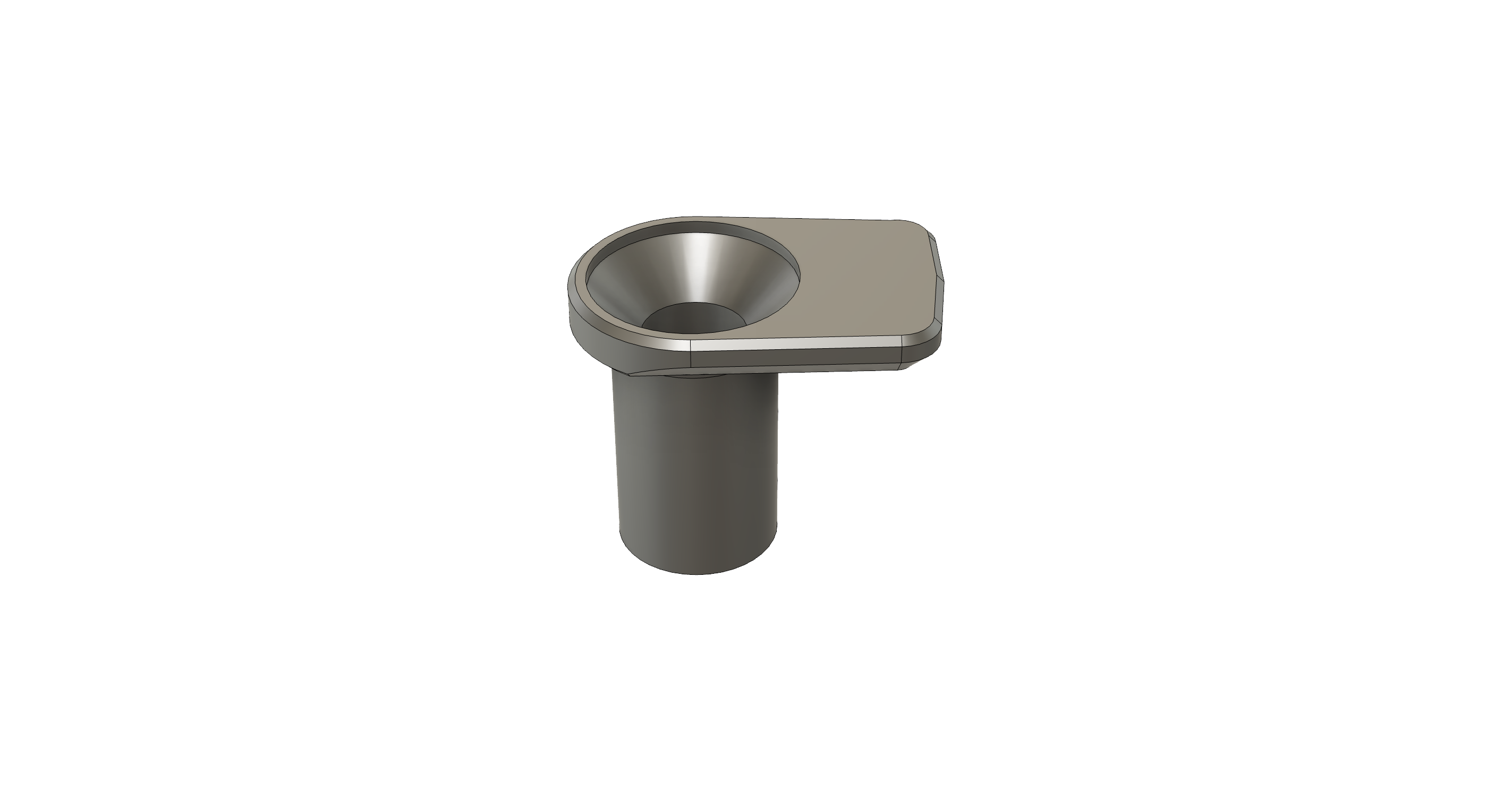 Wallmount Hook Applicator for M4 screws - replicated from Fischer