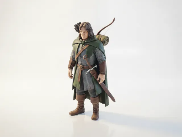 Aragorn Figurine Lord of the Rings 3D Printable