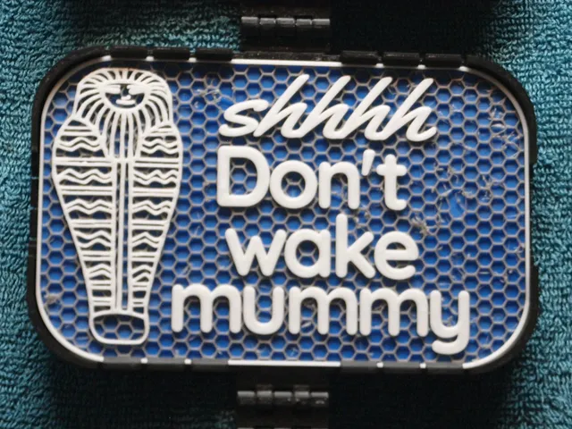 Don't wake Mummy sign