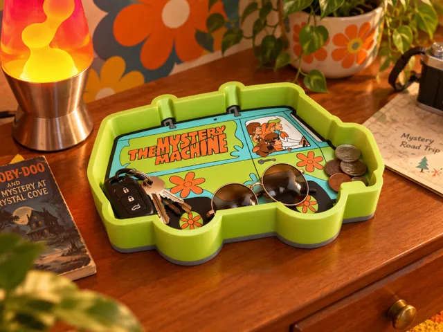Scooby-Doo Mystery Machine Catch-All Tray | Retro Cartoon Trinket Organizer