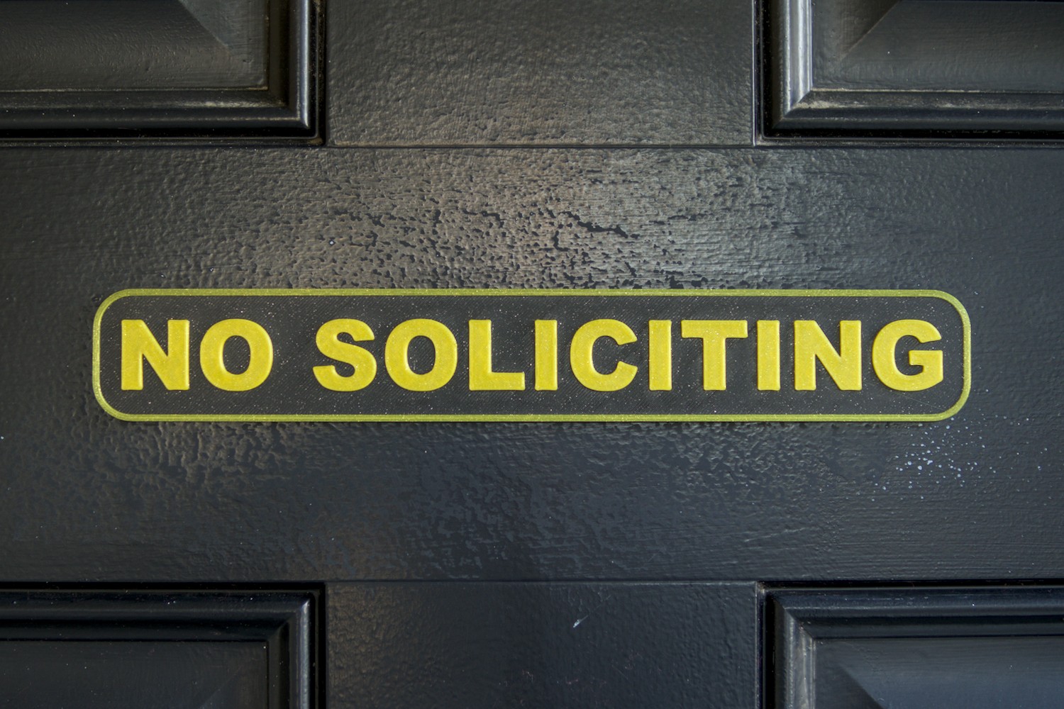 No Soliciting Sign