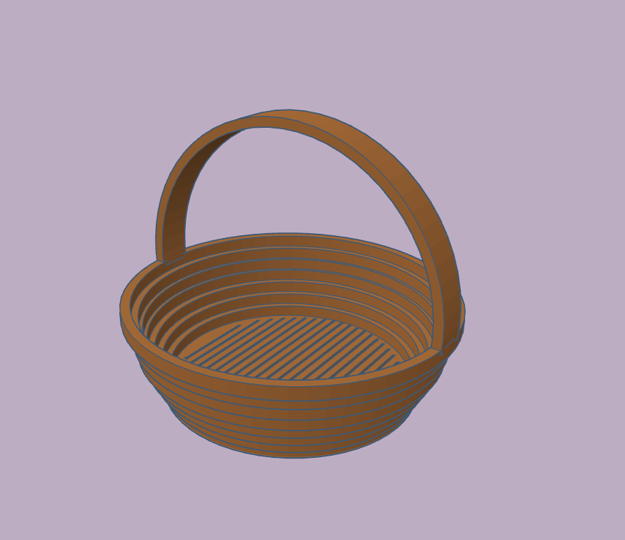 Miniatura 2 do modelo 3D Easter Egg Basket