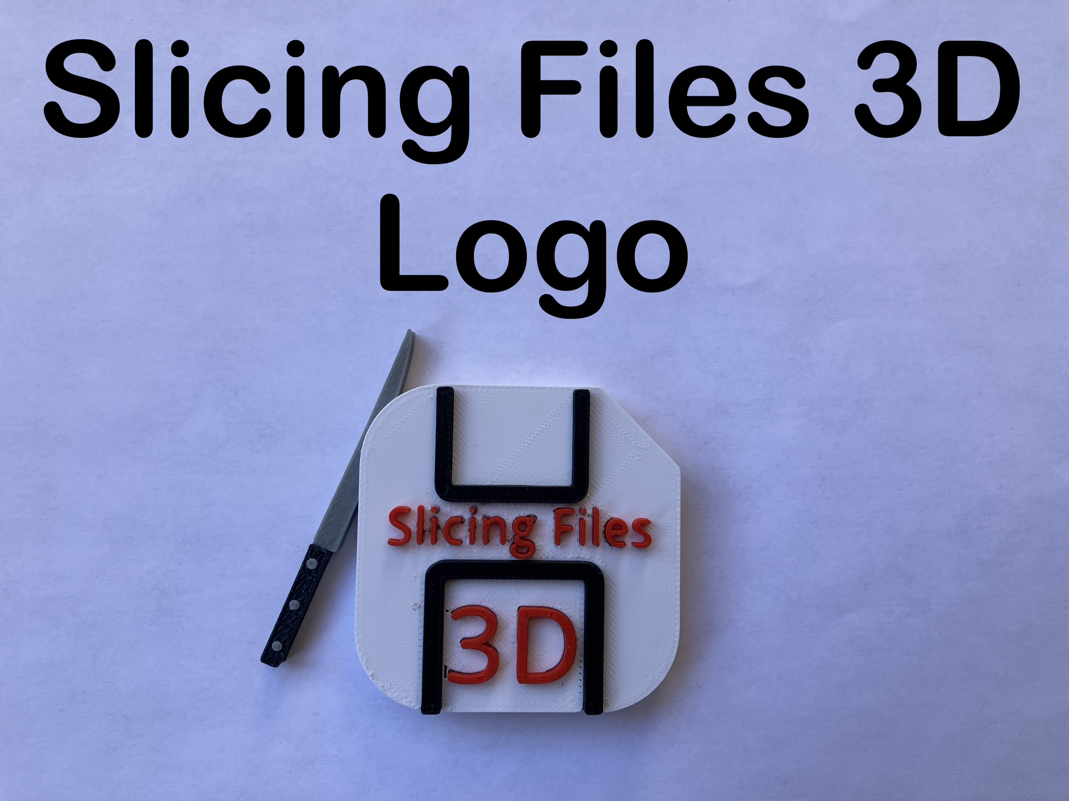 Slicing Files 3D logo