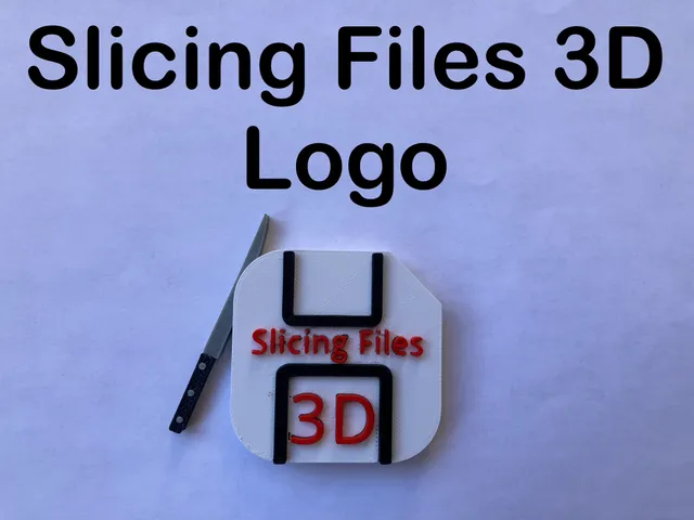Slicing Files 3D logo