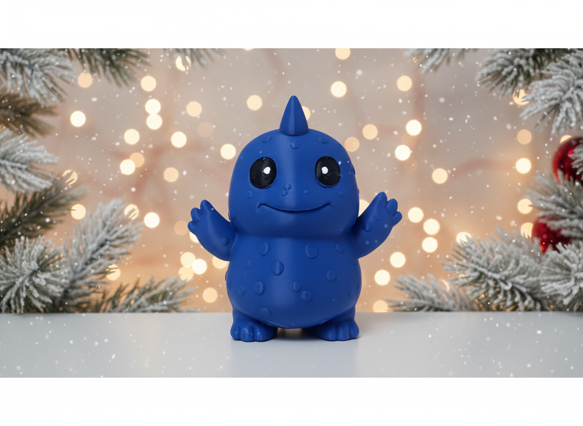 Spotted Monster with Spiked Head Christmas Toy