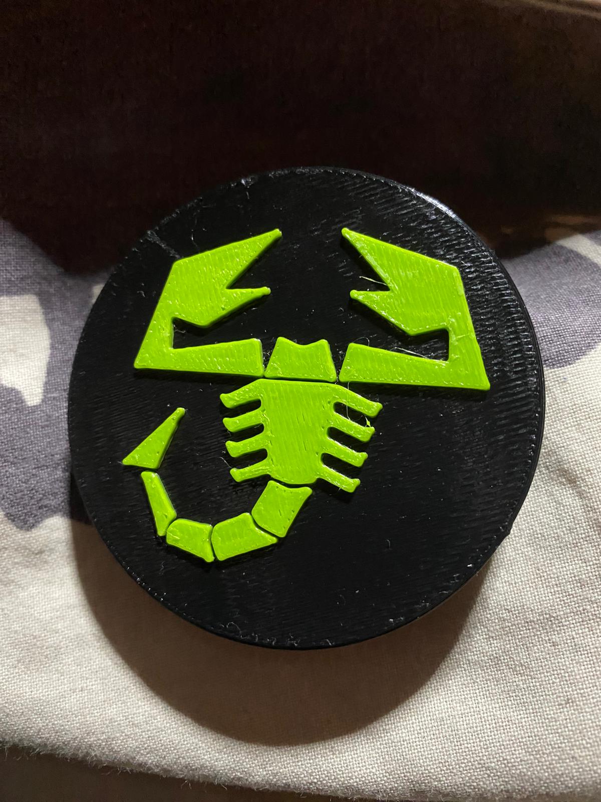 Scorpion (Abarth) wheel center cap 3D model