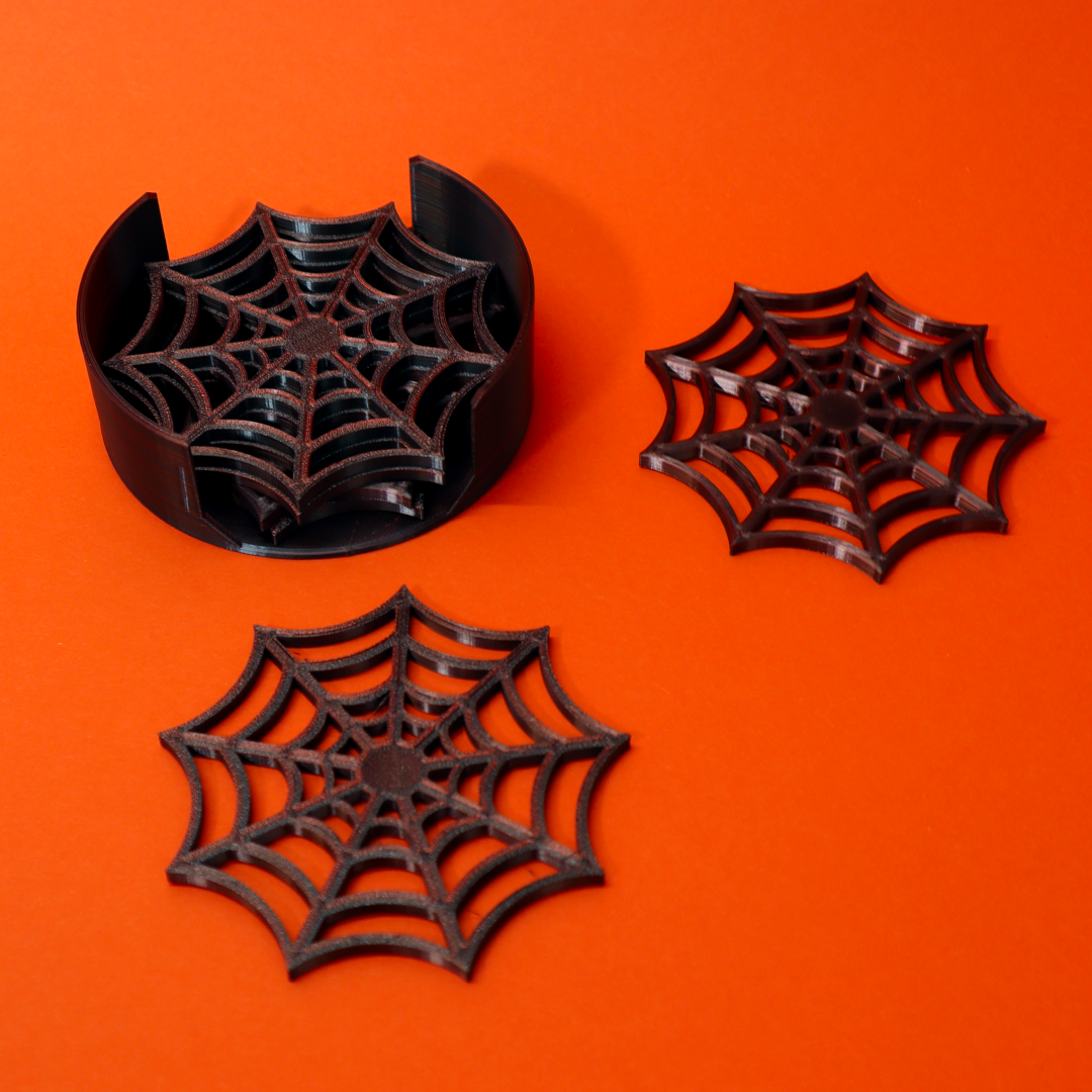 Miniatura 2 do modelo 3D Spider web coaster