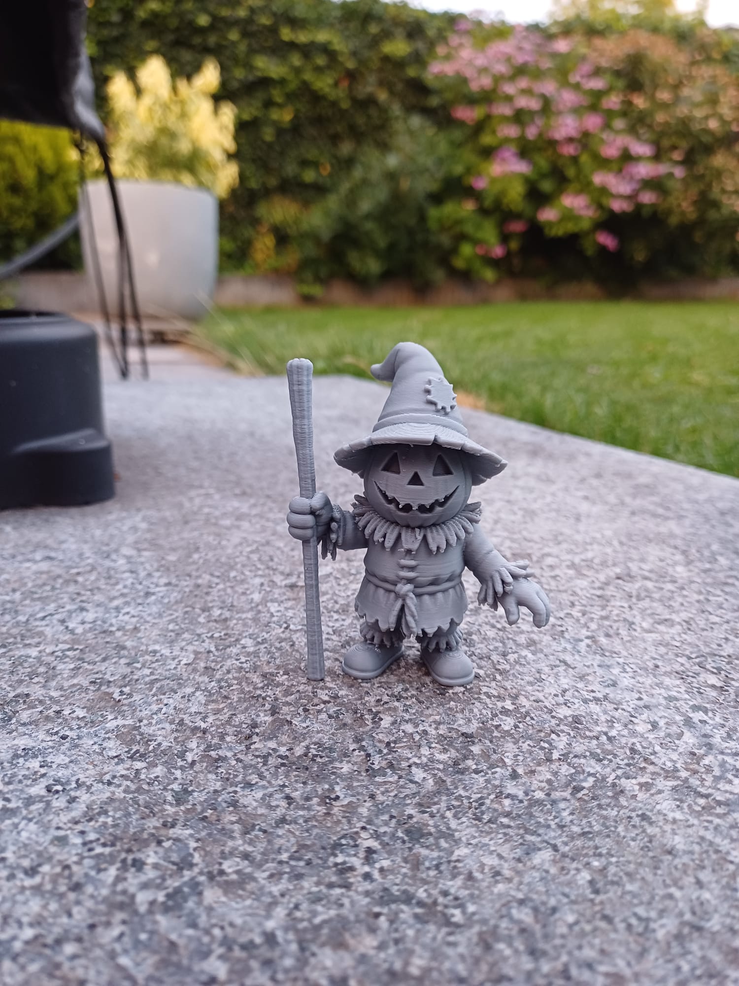 Jack‑O’‑Lantern Scarecrow Gnome