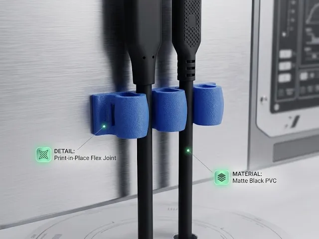 Double USB cable organizer