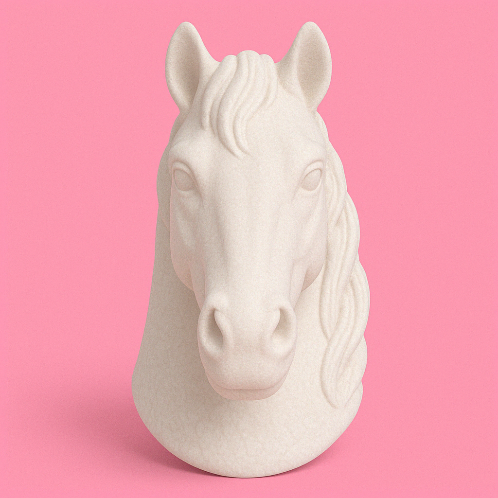 Chinese Zodiac Horse Head Model
