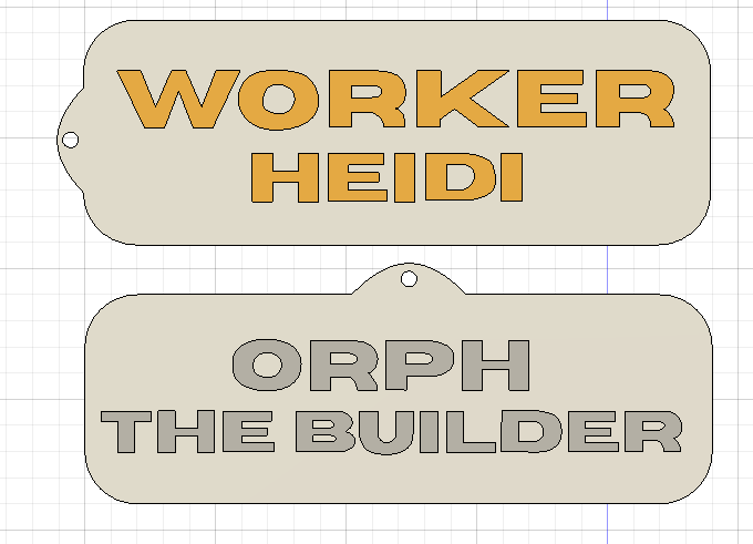 Construct Name Keyrings — miniatura 4