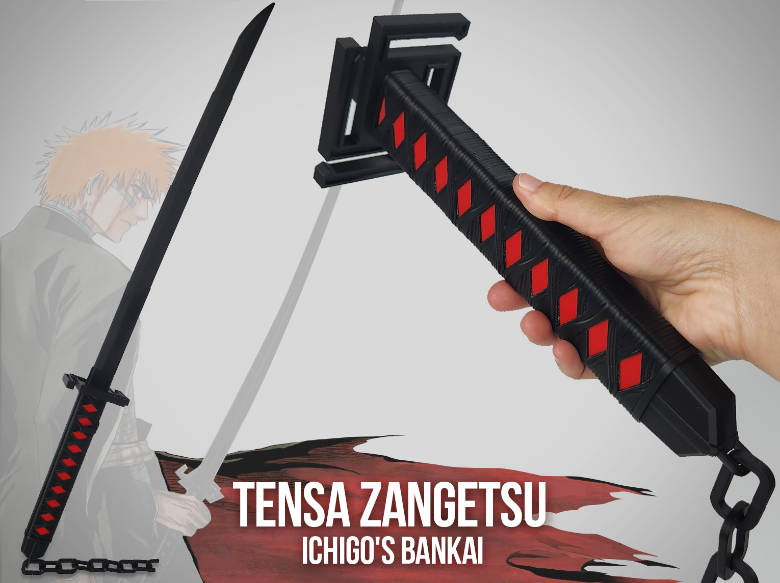 Tensa Zangetsu - Ichigo 's Katana (Bankai) - Bleach