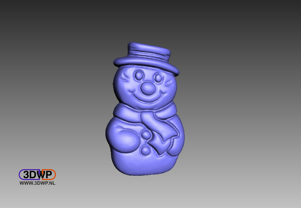 Chocolate Snowman 3D Scan