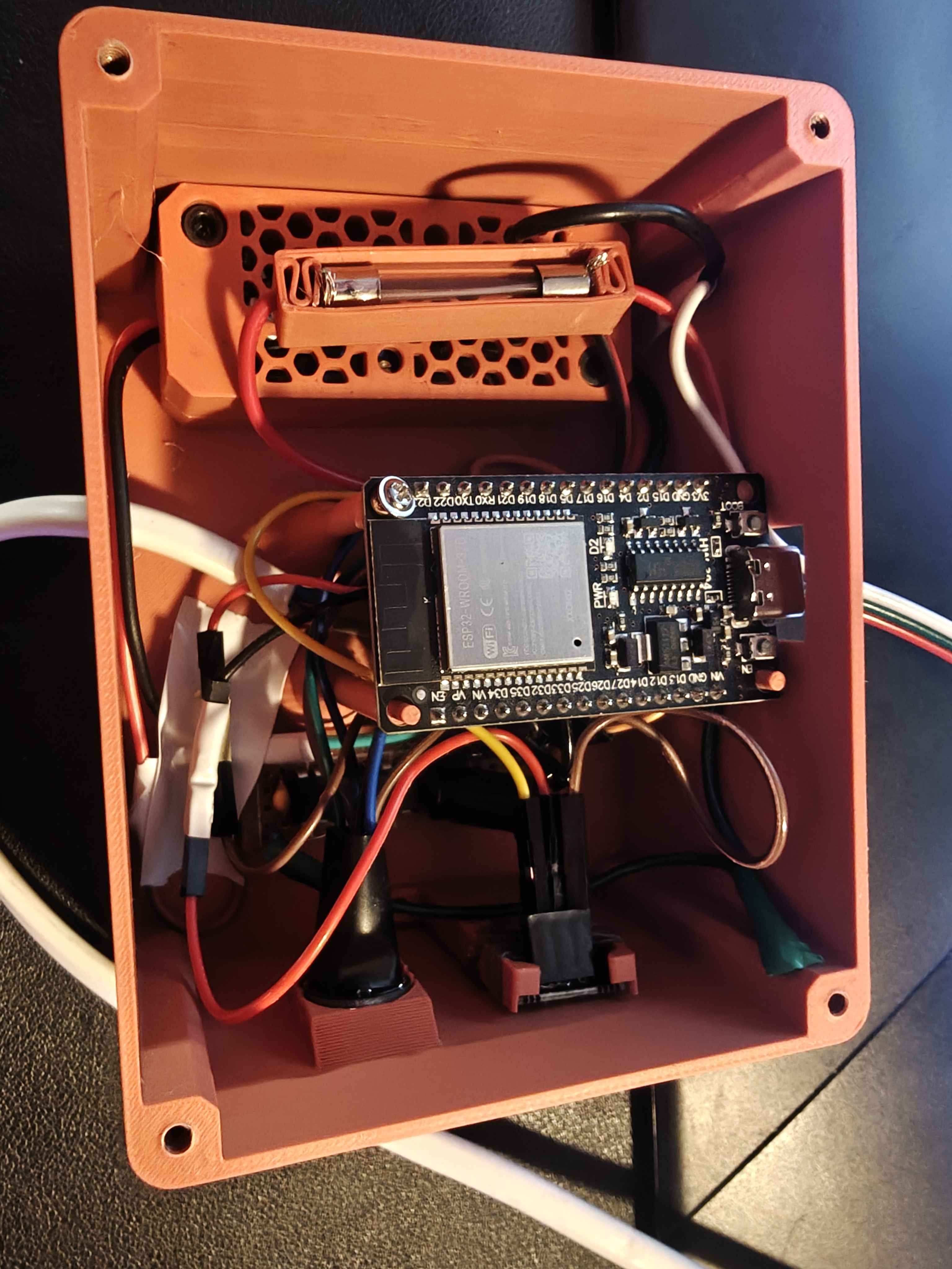 Huge WLED case with I2S microphone and IR receiver slots