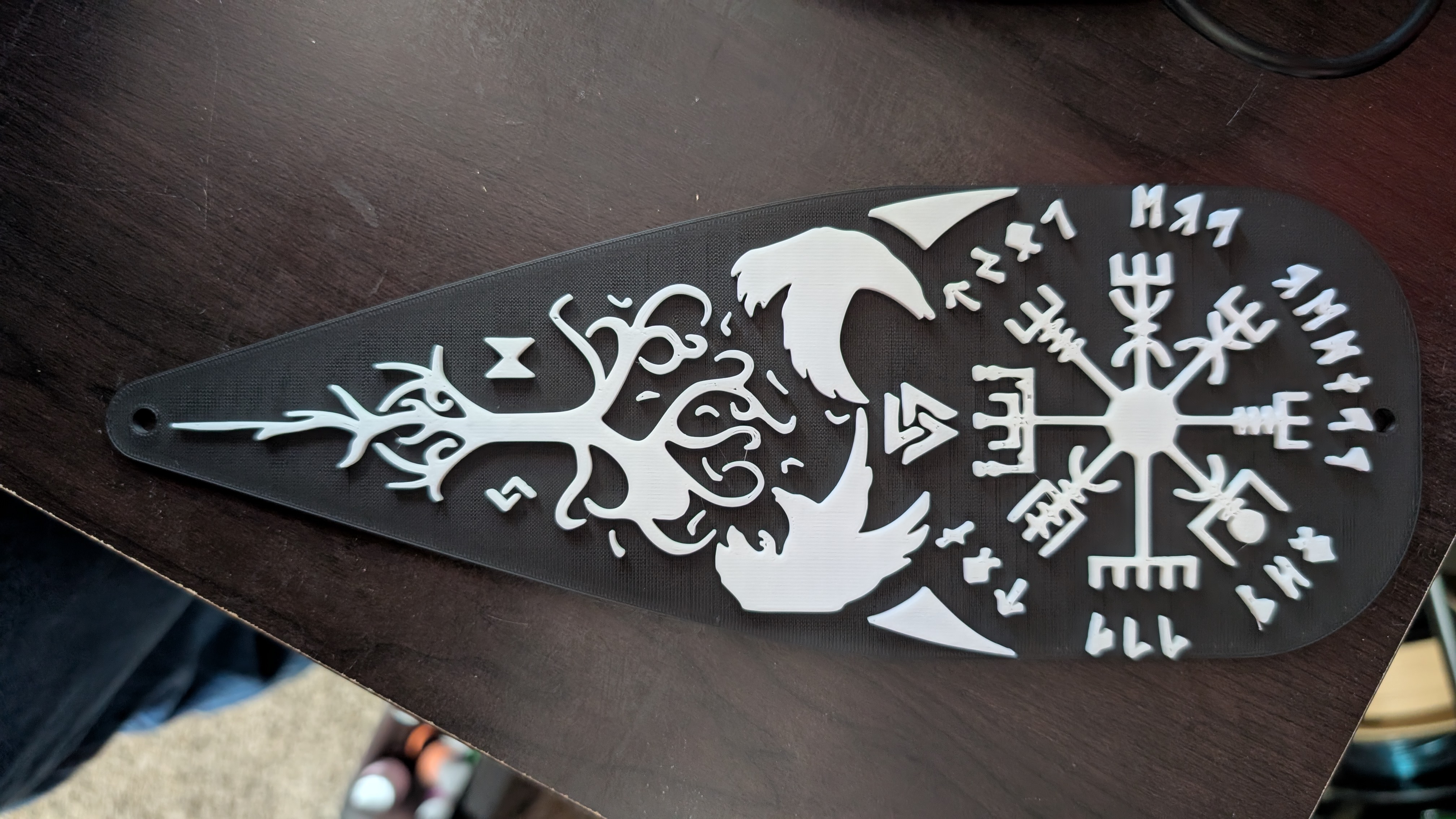 Viking Compass and Tree of Life (Wall art)
