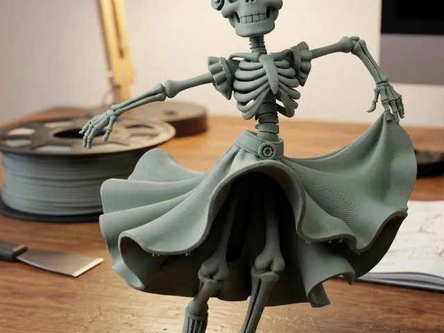 skeleton flamenco dancer