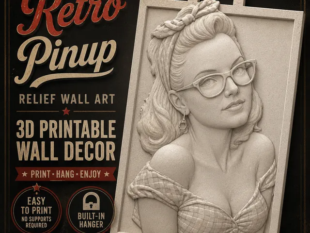 Pin-Up Wall Art Series #3 glasses girl
