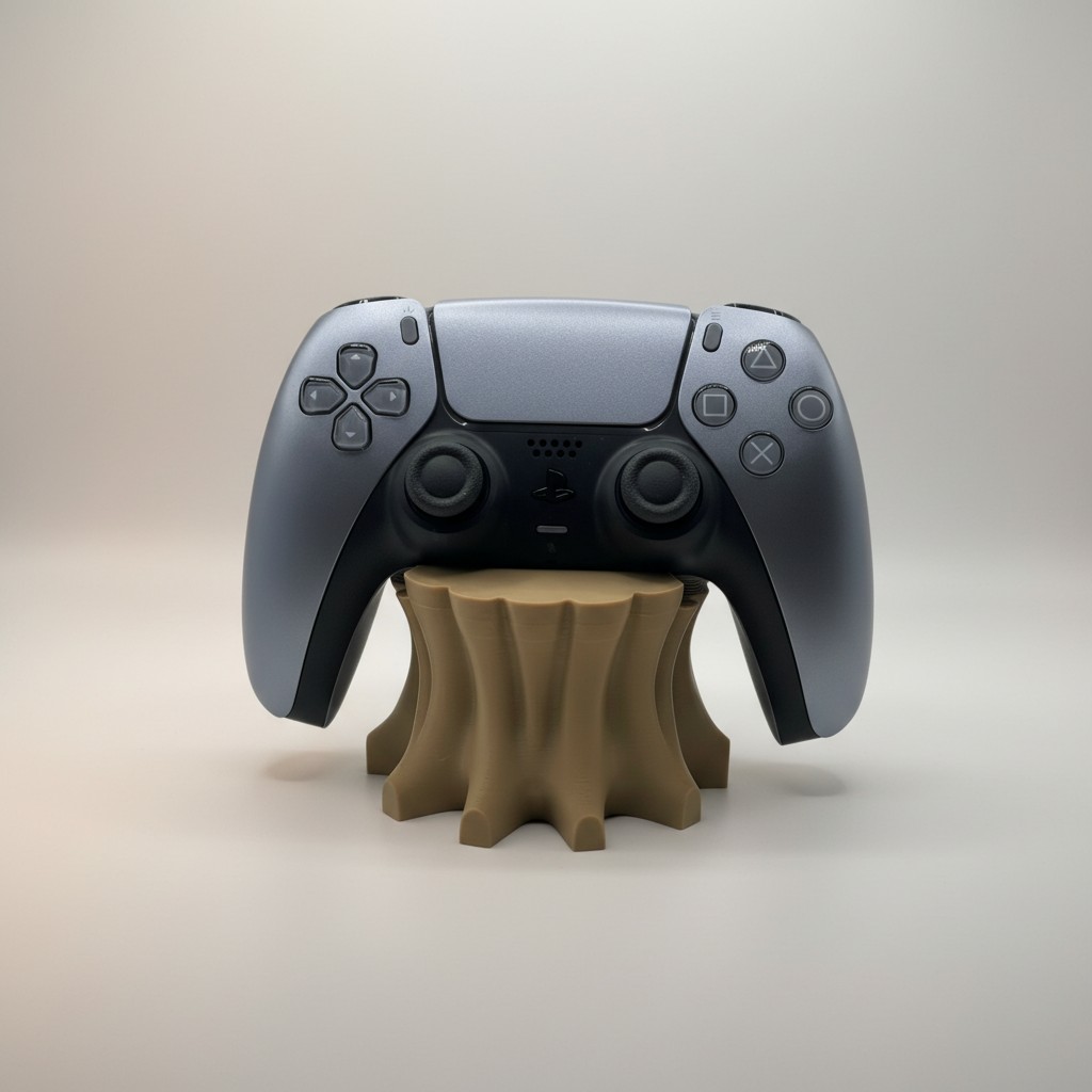 Tree Stump Controller Stand – Gaming Desk Holder