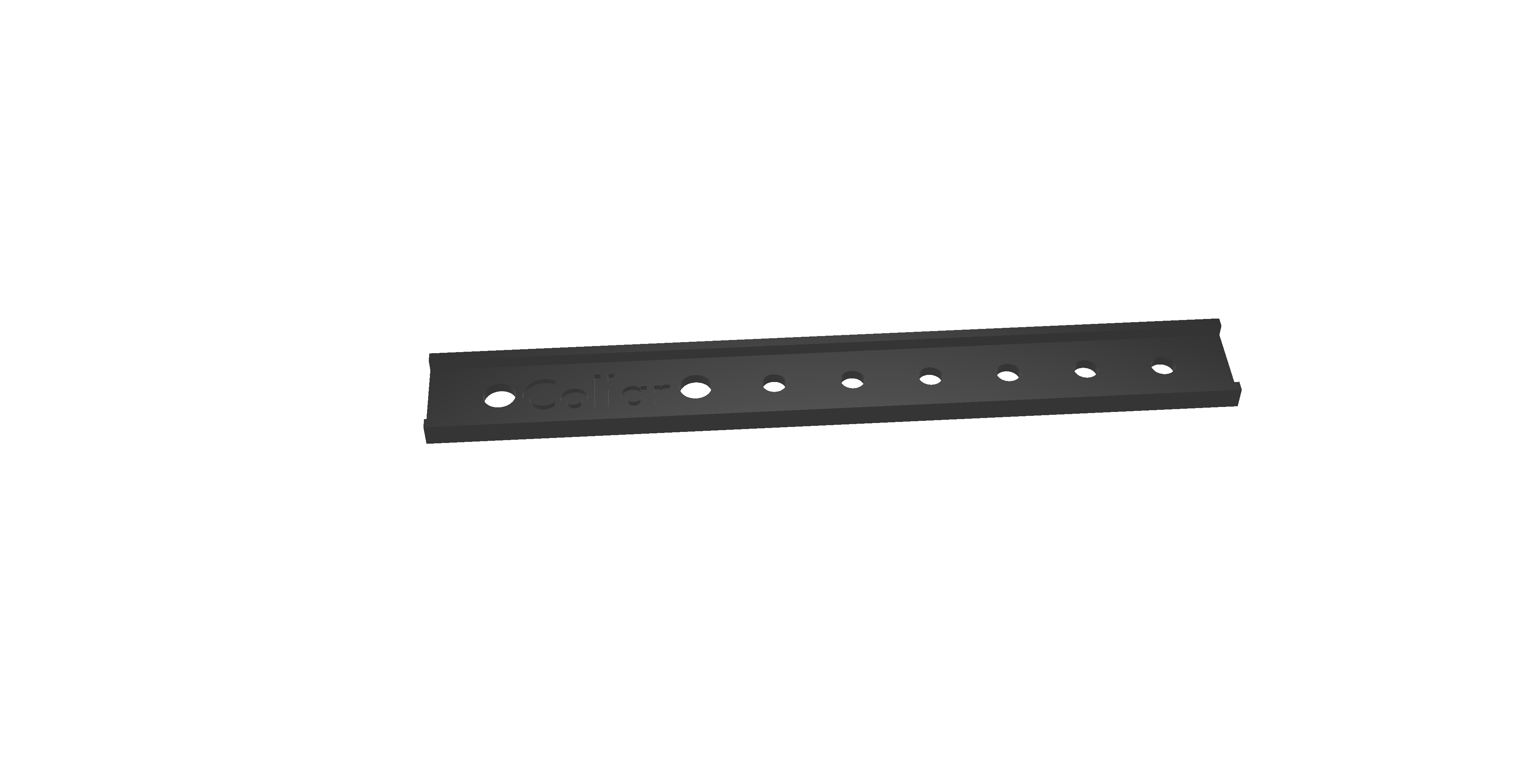 Biothane punch guide for medium dog collar 3D model