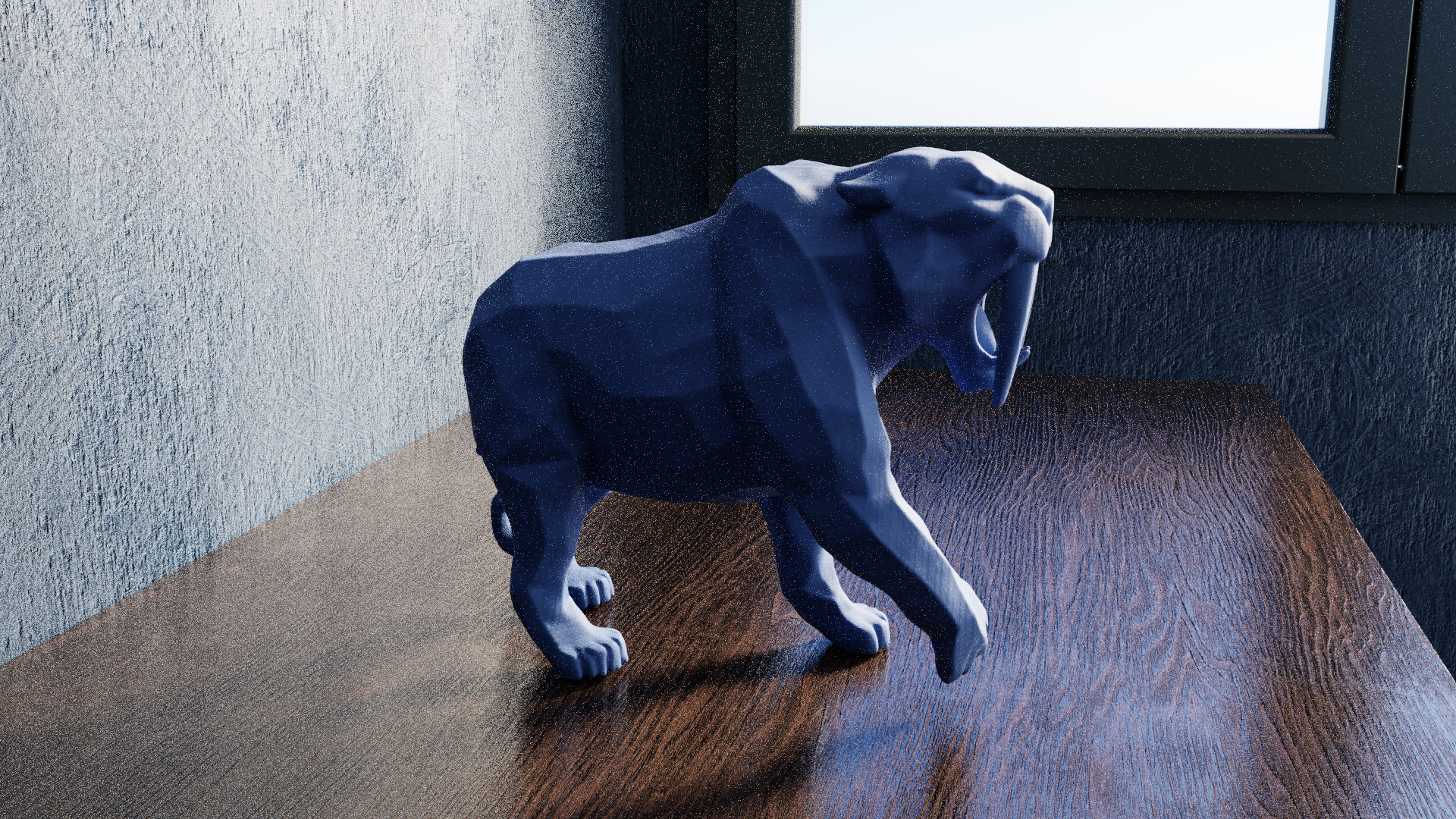 Low Poly Sabre Tooth — miniatura 4