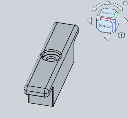 Paidi Bettregal Halterung / Paidi bed shelf bracket