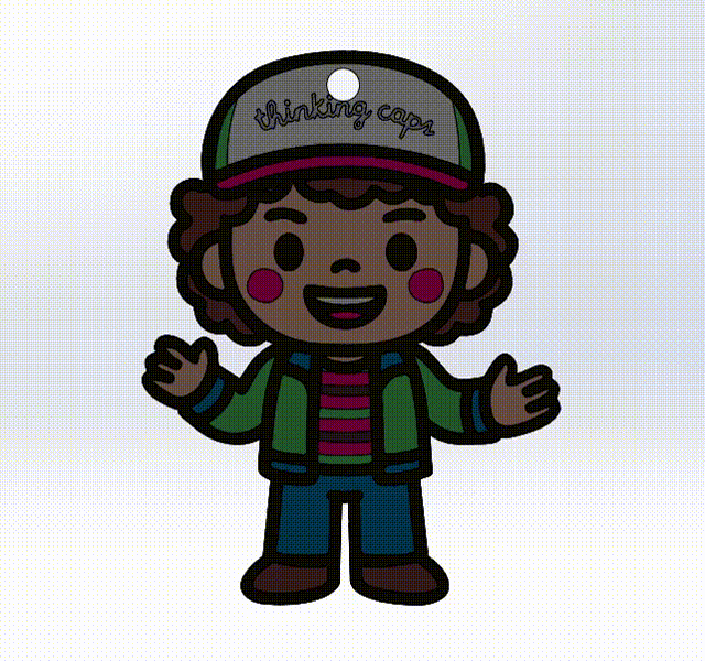 Stranger Things Dustin Herderson - Keychain