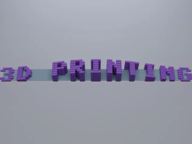 "3D PRINTING" Sign