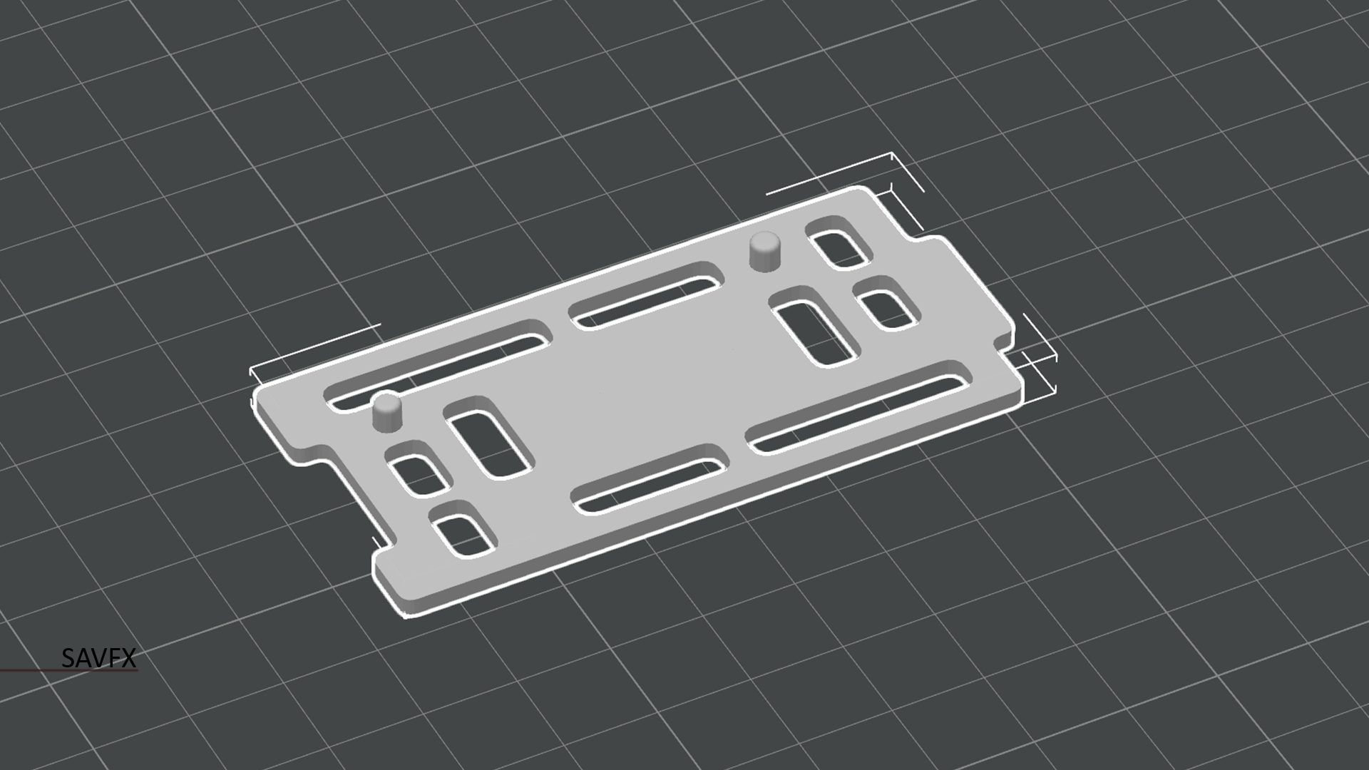 Action Figure Dual Peg Base Stand – Model SAVFX_A03