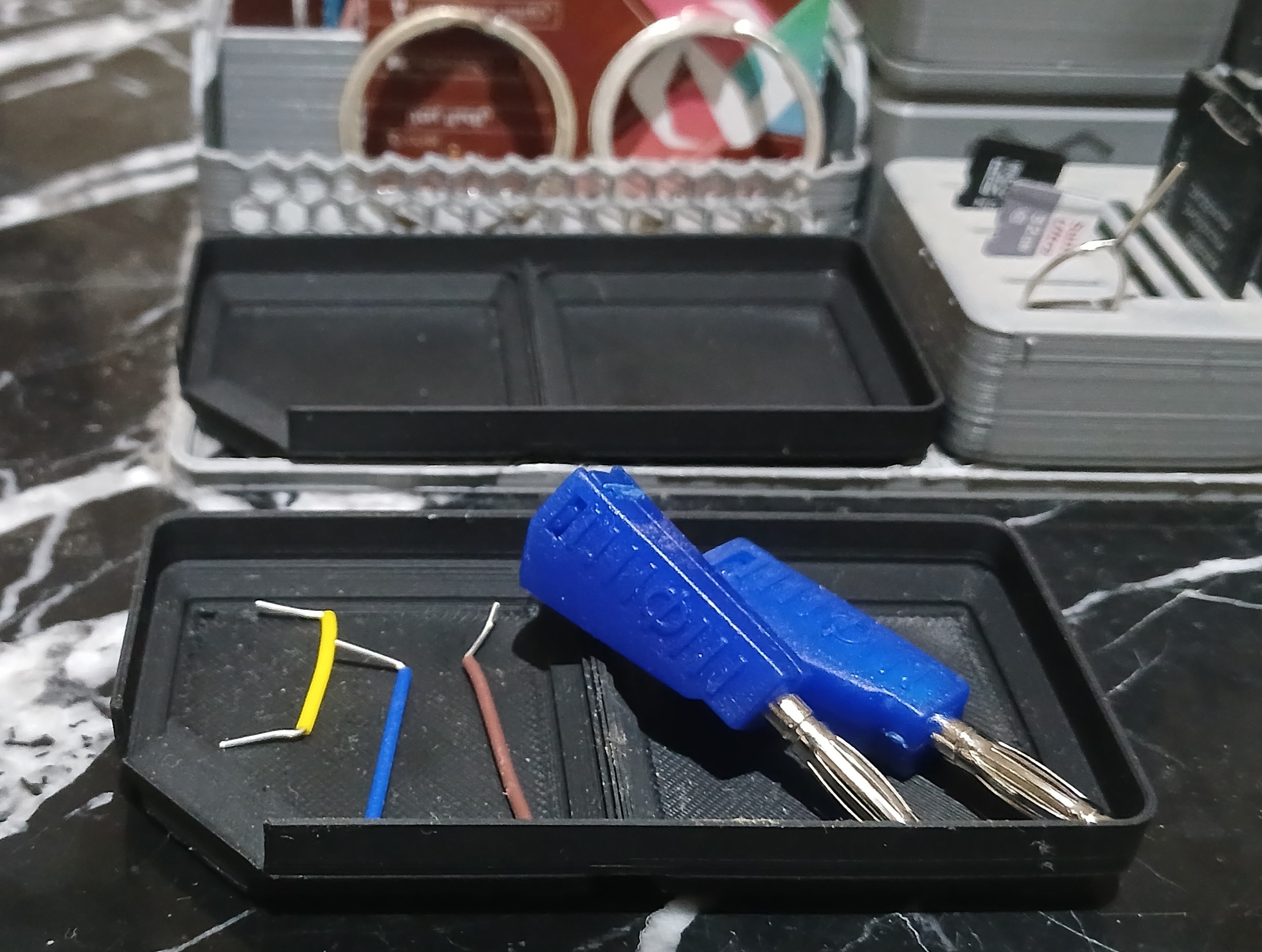 Miniatura 6 do modelo 3D Lightweight Stackable Gridfinity Tray with lip