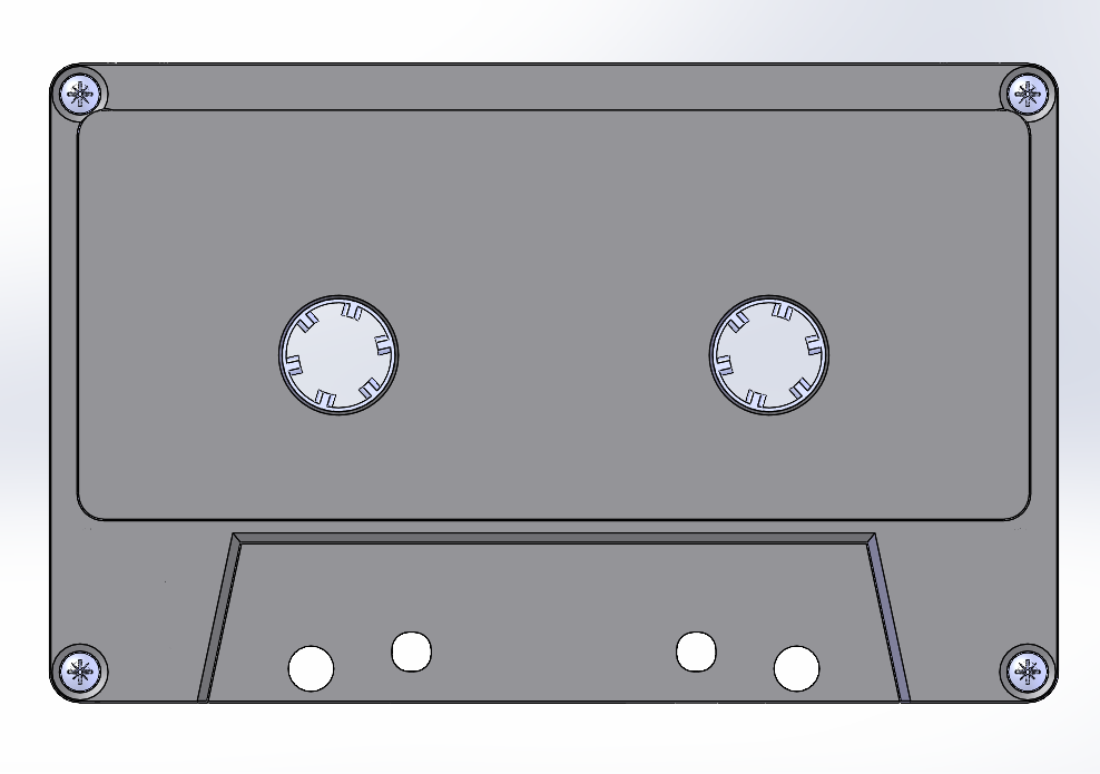 Cassestte tape detailed CAD