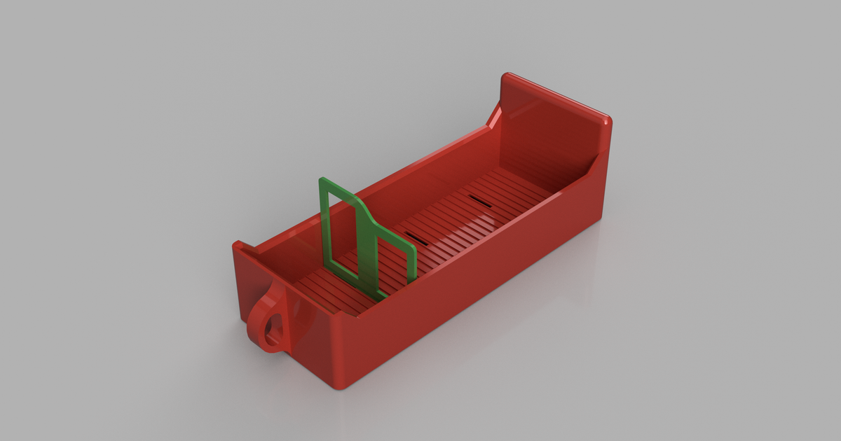 MiniDisc Storage Cabinet with Drawers and Dividers by Optoisolated | Download free STL model | Printables.com - 3D model önizlemesi