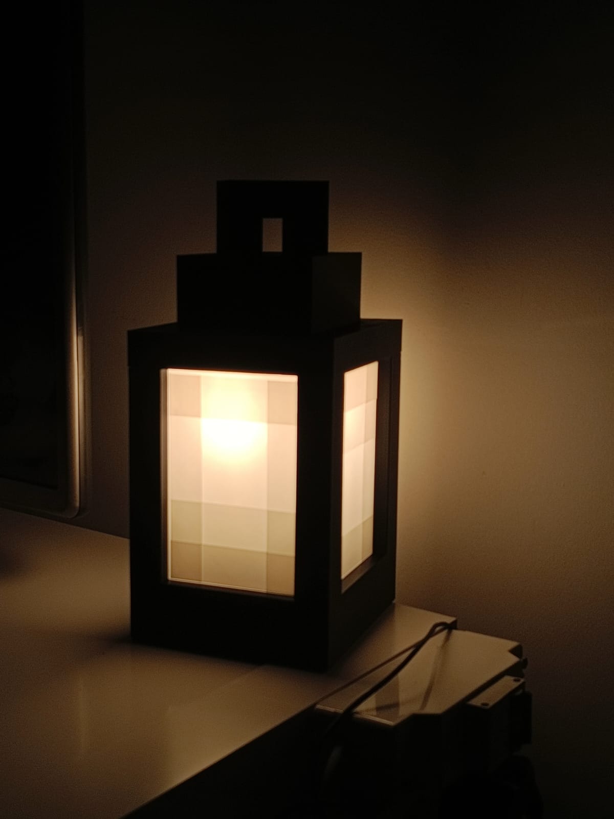 Minecraft Lamp for Ikea light and cord