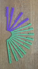 Moestuin labels / Plant markers/stakes/labels/tags (Dutch)