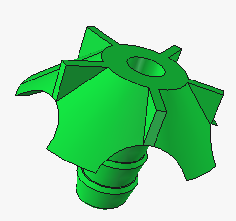 Water spreader 2 - Modular rotating hydroponics tower