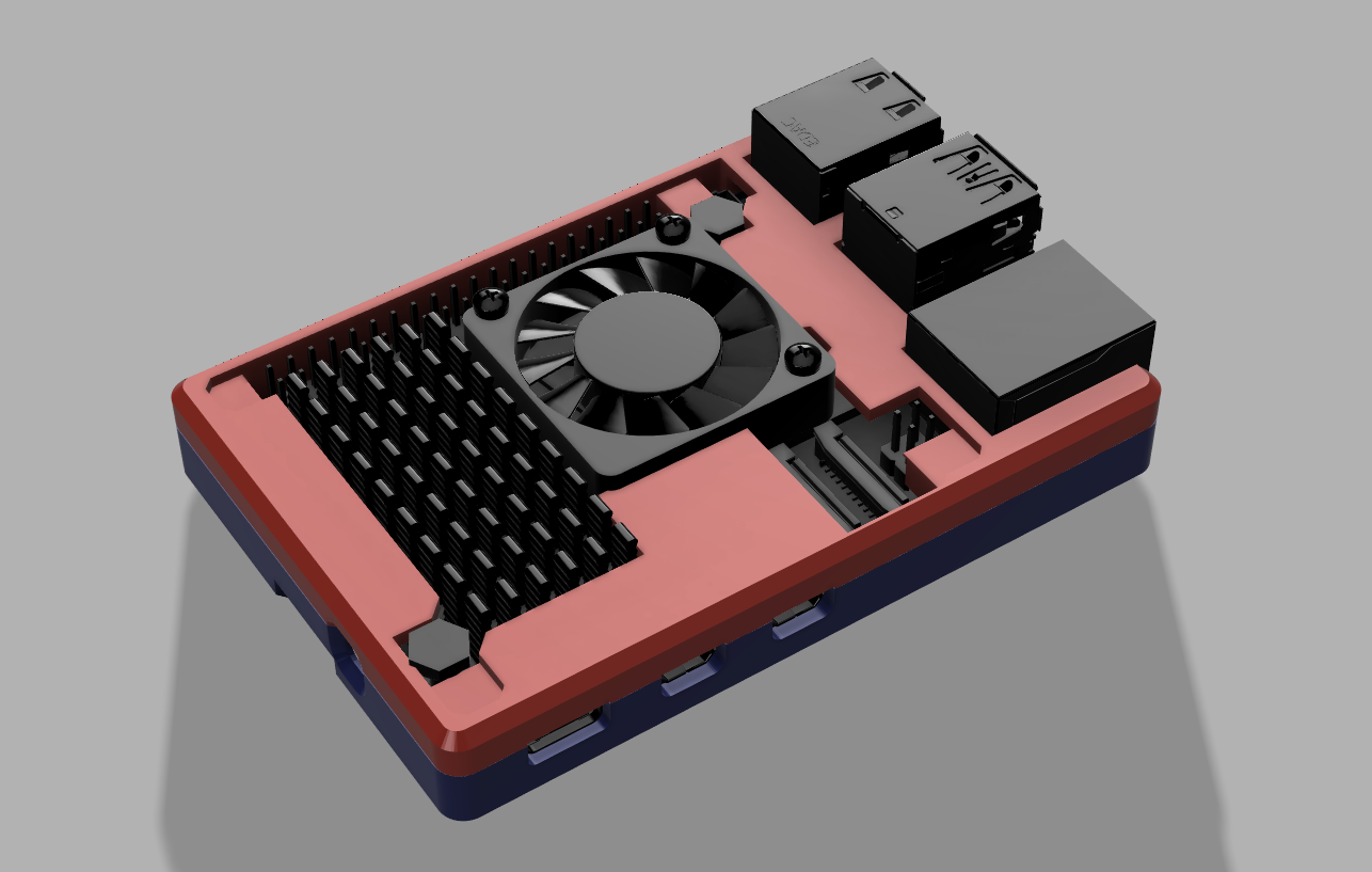 Raspberry Pi 5 Case Slim with Camera Flex Hole